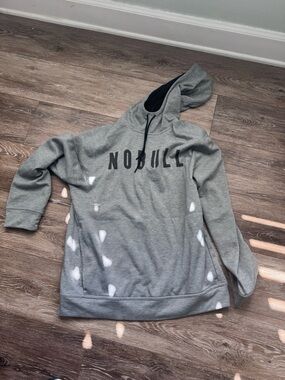 NOBULL Grey Hoodie with Black Logo
